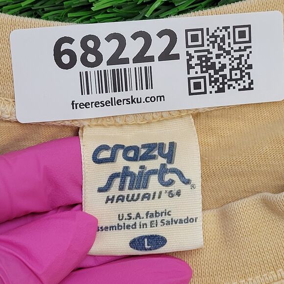 Vintage Fishing Shirt Womens Large 22x27 Yellow Hookers - Picture 8 of 16